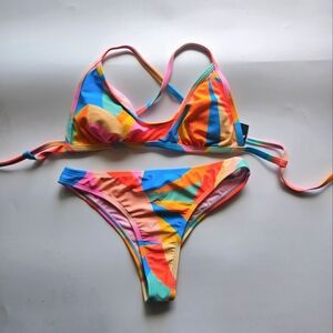 Wild Fable Multicolor Bikini Set